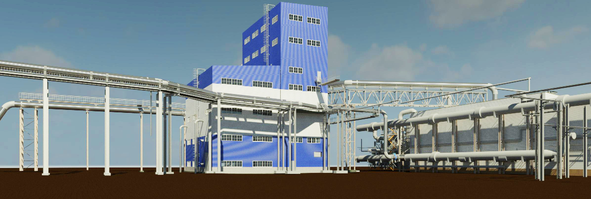 3D scanning and 3D/BIM modeling of industrial facilities