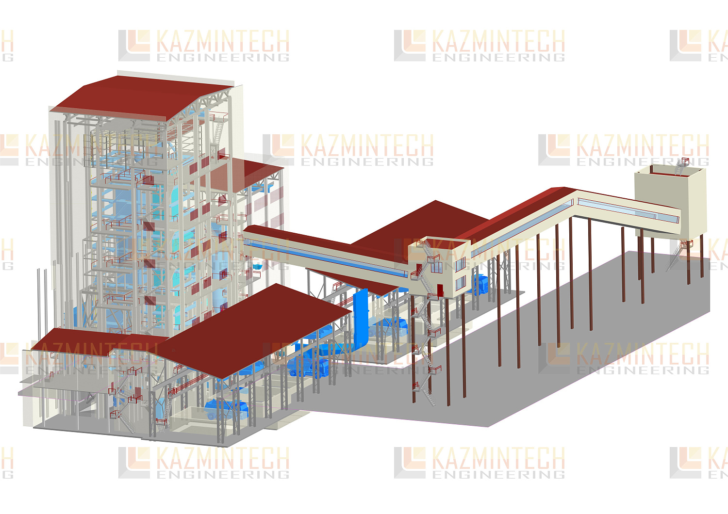 Өскемен металлургия кешені. Қорғасын зауыты. Балқыту цехы. Қоқысайдау қондырғысы.